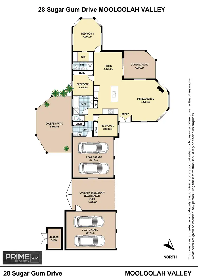 Floorplan of Homely house listing, 28 Sugar Gum Drive, Mooloolah Valley QLD 4553