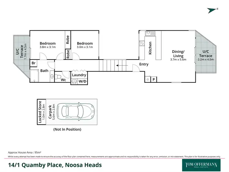 Floorplan of Homely unit listing, 14/1 Quamby Place, Noosa Heads QLD 4567