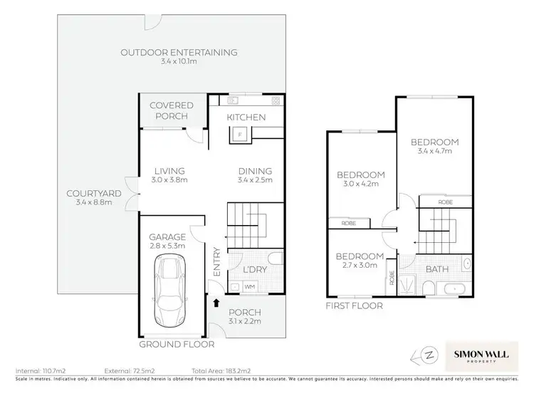 Floorplan of Homely townhouse listing, 14/82 Frederick Street, Merewether NSW 2291