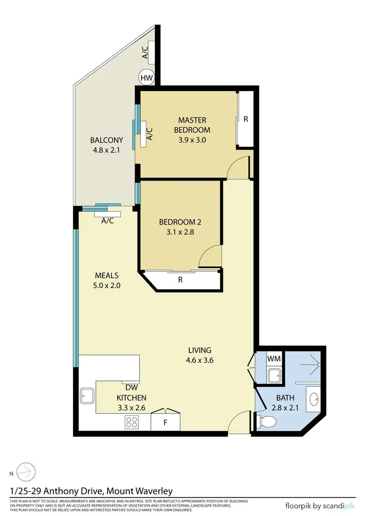 Floorplan of Homely apartment listing, G01/25-29 Anthony Drive, Mount Waverley VIC 3149