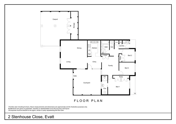 Floorplan of Homely house listing, 2 Stenhouse Close, Evatt ACT 2617