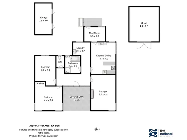 Floorplan of Homely house listing, 16 Hoffman Street, Midway Point TAS 7171