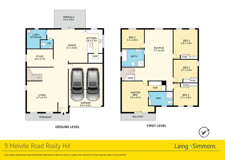 Floorplan of Homely house listing, 9 Melville Road, Rooty Hill NSW 2766