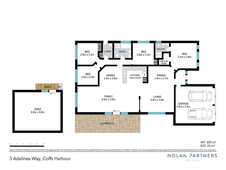 Floorplan of Homely house listing, 3 Adelines Way, Coffs Harbour NSW 2450