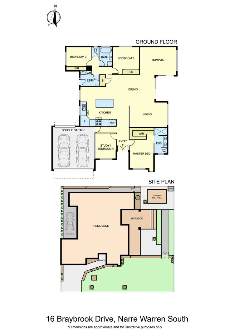 Floorplan of Homely house listing, 16 Braybrook Drive, Narre Warren South VIC 3805