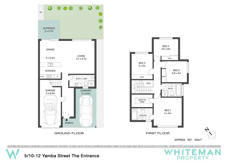 Floorplan of Homely townhouse listing, 5/10-12 Yamba Street, The Entrance NSW 2261
