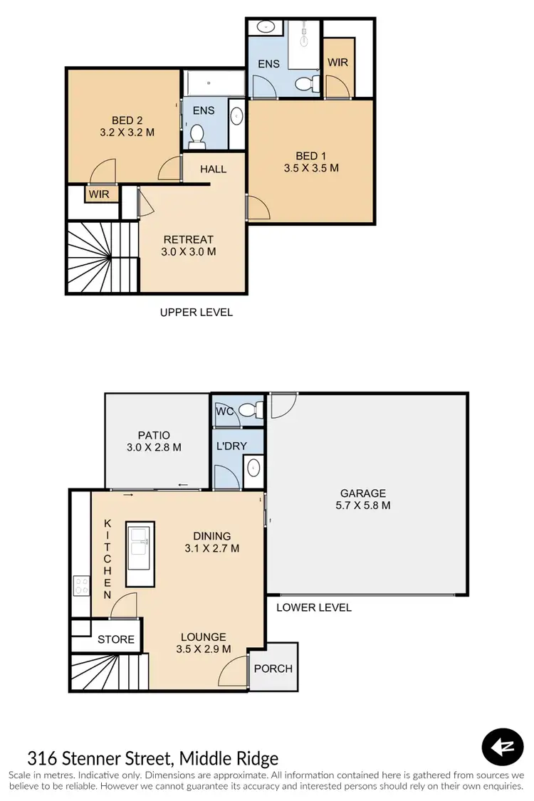 Floorplan of Homely townhouse listing, 7/316 Stenner Street, Middle Ridge QLD 4350