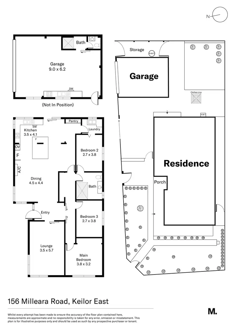 Floorplan of Homely house listing, 156 Milleara Road, Keilor East VIC 3033