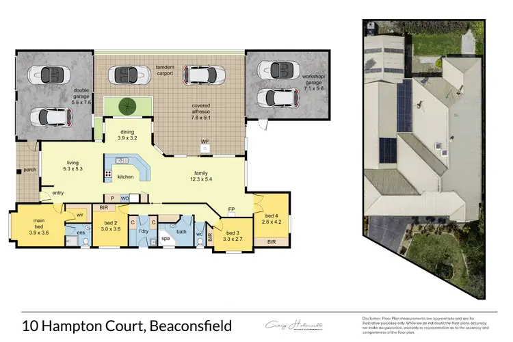 Floorplan of Homely house listing, 10 Hampton Court, Beaconsfield VIC 3807