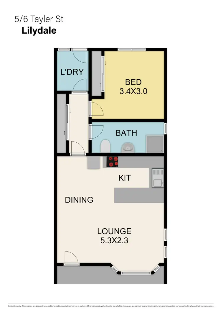 Floorplan of Homely unit listing, 5/6 Taylor Street, Lilydale VIC 3140