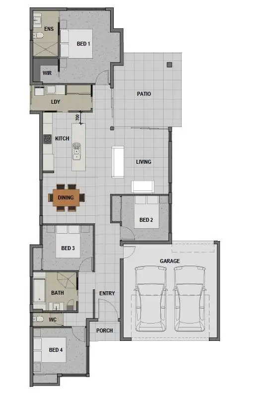 Floorplan of Homely house listing, 8 Moorinya Circuit, Mount Peter QLD 4869