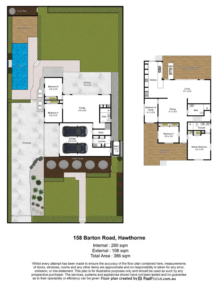 Floorplan of Homely house listing, 158 Barton Road, Hawthorne QLD 4171
