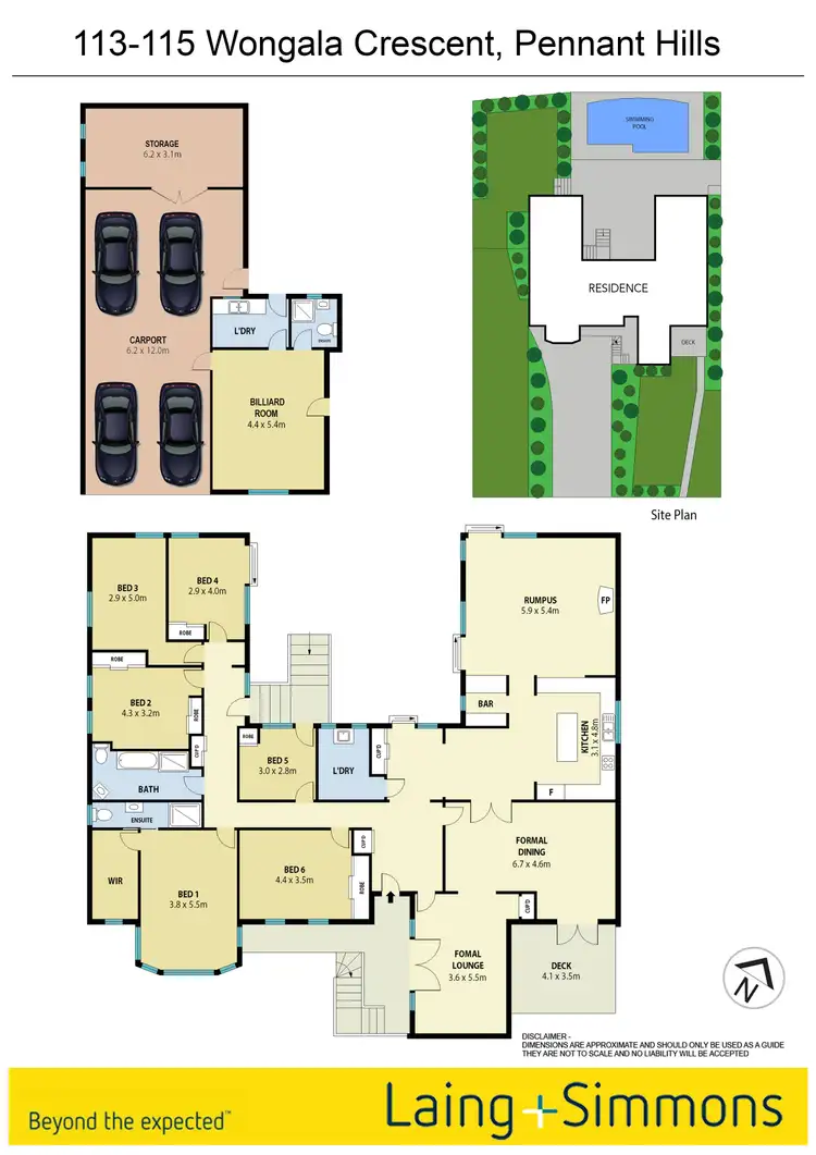 Floorplan of Homely house listing, 113-115 Wongala Crescent, Pennant Hills NSW 2120
