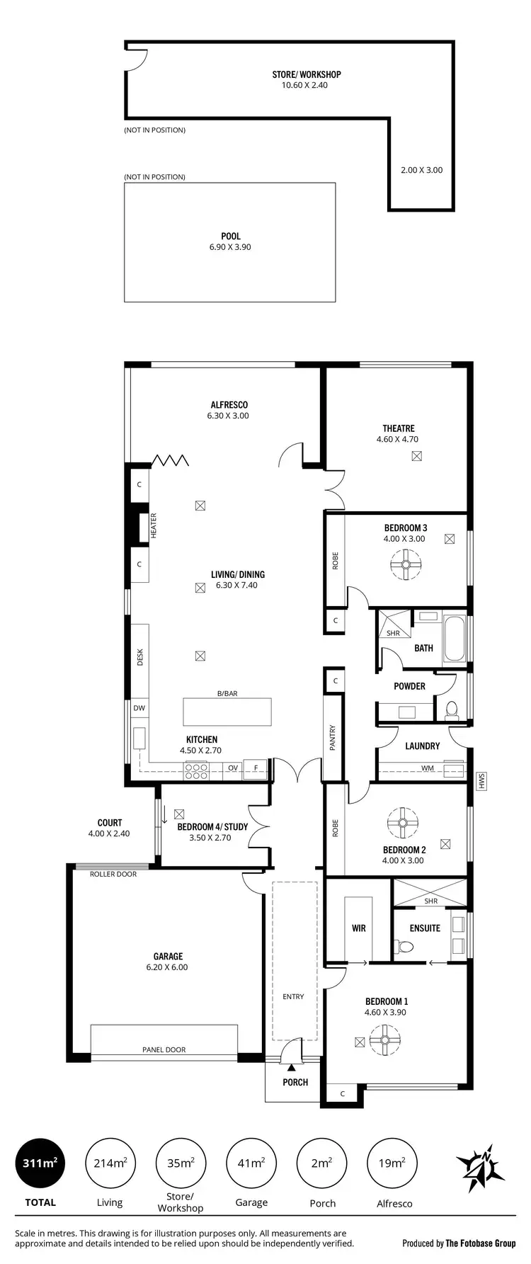 Floorplan of Homely house listing, 17 Fisher Crescent, Craigburn Farm SA 5051