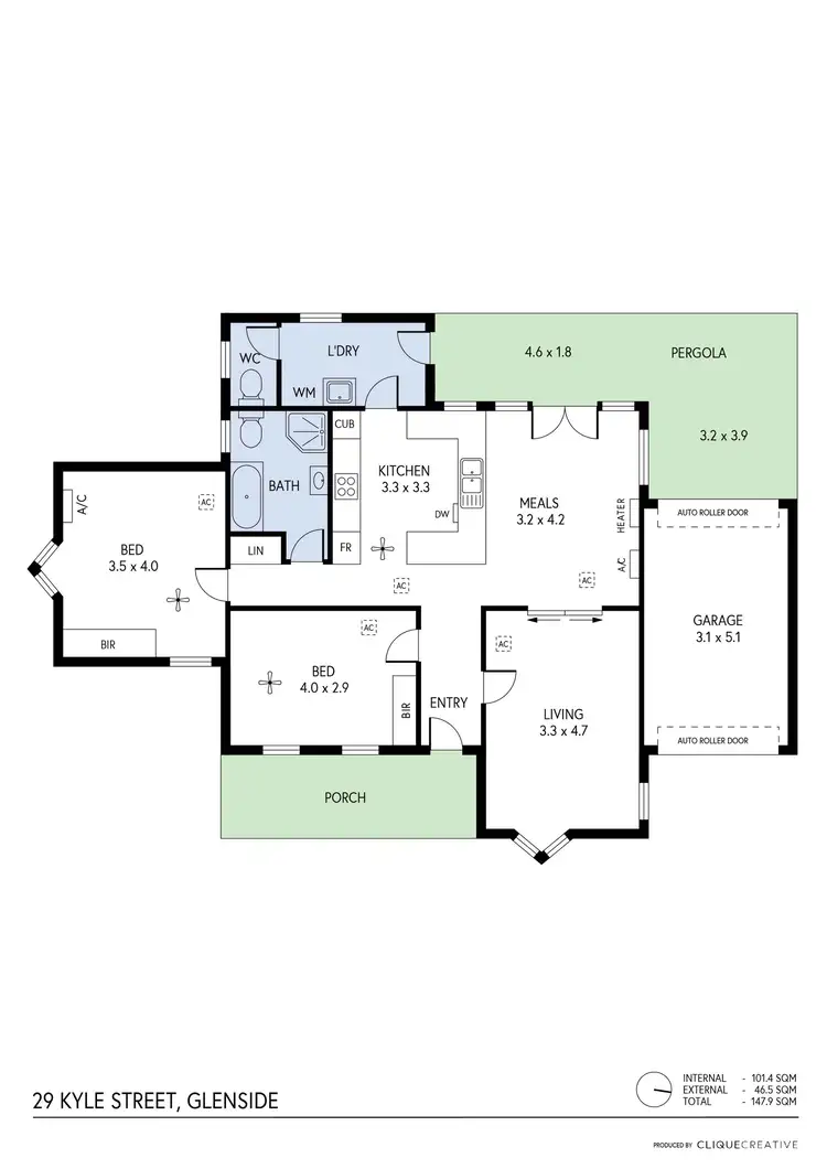 Floorplan of Homely house listing, 29 Kyle Street, Glenside SA 5065
