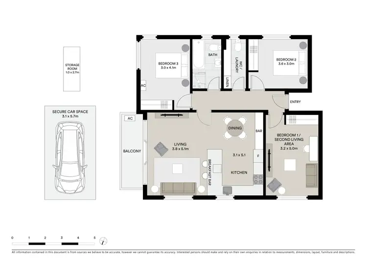Floorplan of Homely unit listing, 2/195 Avoca Street, Randwick NSW 2031