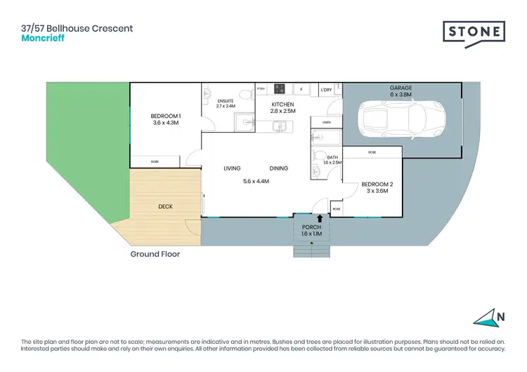 Floorplan of Homely townhouse listing, 37/57 Bellhouse Crescent, Moncrieff ACT 2914