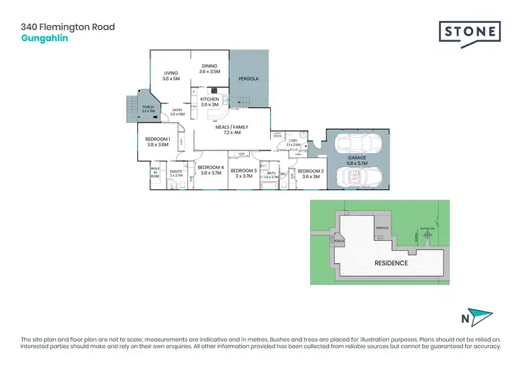 Floorplan of Homely house listing, 340 Flemington Road, Gungahlin ACT 2912