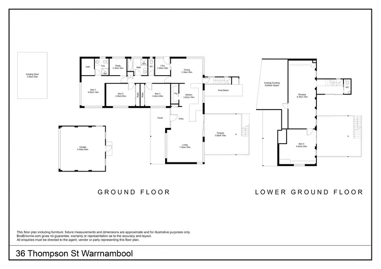 Floorplan of Homely house listing, 36 Thompson Street, Warrnambool VIC 3280