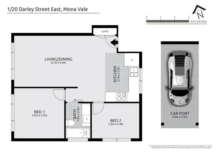 Floorplan of Homely apartment listing, 1/20 Darley Street East, Mona Vale NSW 2103