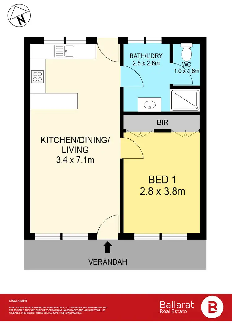 Floorplan of Homely unit listing, 7/7-9 Ningana Street, Alfredton VIC 3350