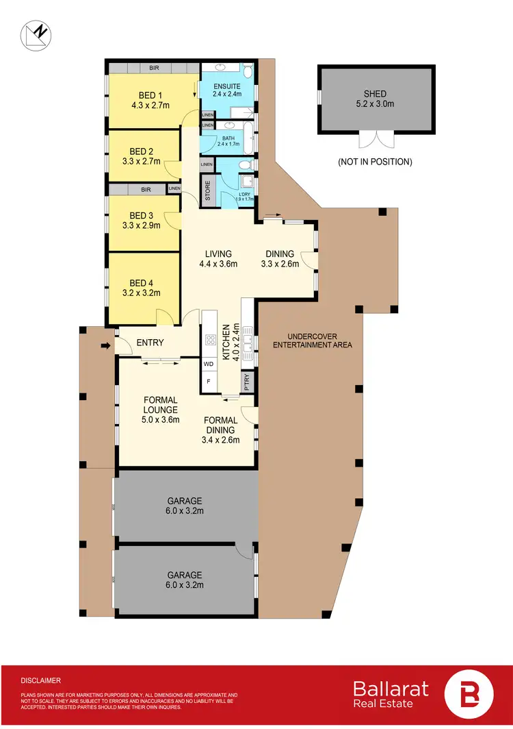 Floorplan of Homely house listing, 219 Shire Avenue, Mount Helen VIC 3350