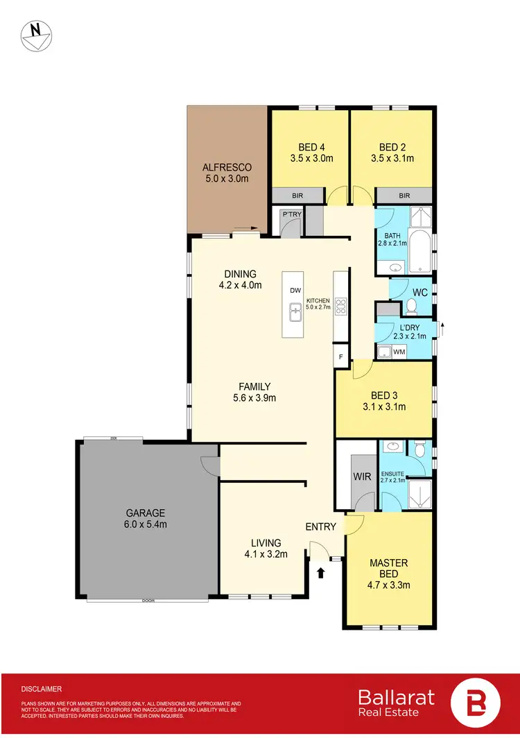 Floorplan of Homely house listing, 13 Harris Drive, Lucas VIC 3350