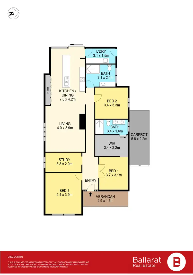 Floorplan of Homely house listing, 811 Doveton Street, Soldiers Hill VIC 3350