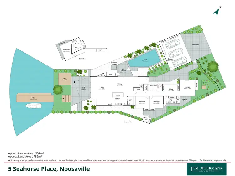 Floorplan of Homely house listing, 5 Seahorse Place, Noosa Waters QLD 4566