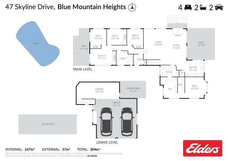 Floorplan of Homely house listing, 47 Skyline Drive, Blue Mountain Heights QLD 4350