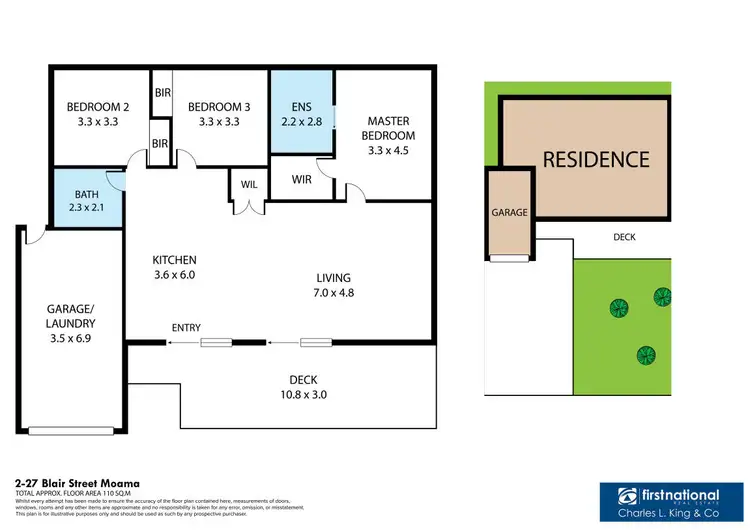 Floorplan of Homely townhouse listing, 2/27 Blair Street, Moama NSW 2731