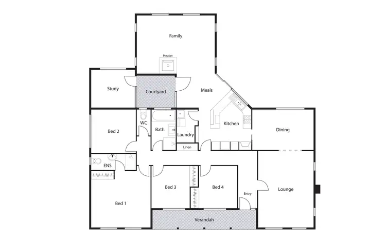 Floorplan of Homely house listing, 16 Fuller Street, Deakin ACT 2600