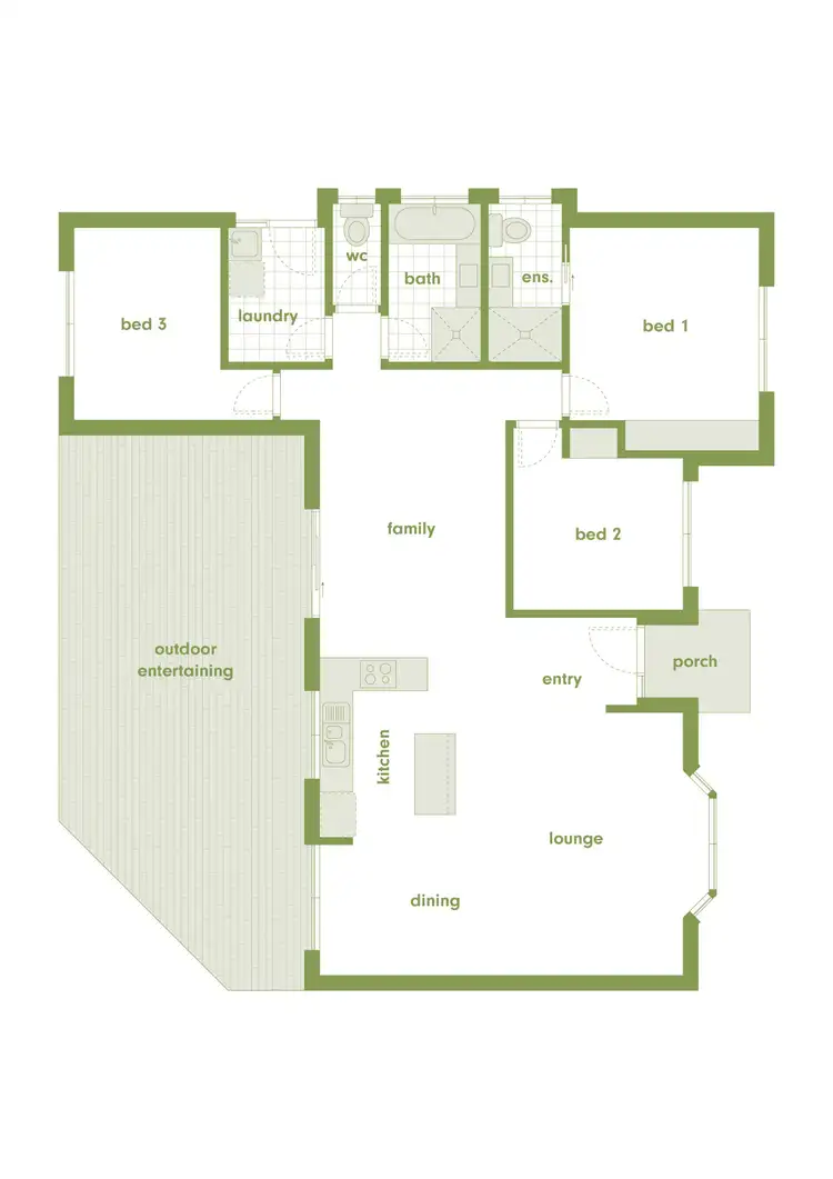 Floorplan of Homely house listing, 61 Downard Street, Calwell ACT 2905