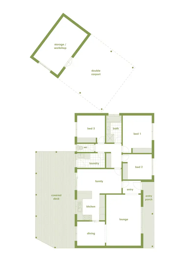 Floorplan of Homely house listing, 1 Cheyne Place, Kambah ACT 2902
