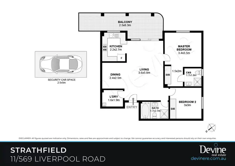 Floorplan of Homely apartment listing, 11/569 Liverpool Road, Strathfield NSW 2135