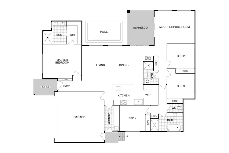 Floorplan of Homely house listing, 4 Olive Mellor Terrace, Taylor ACT 2913