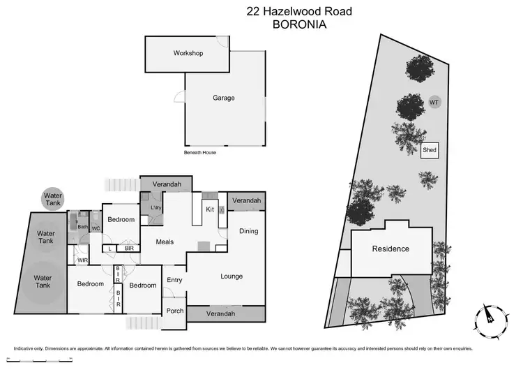 Floorplan of Homely house listing, 22 Hazelwood Road, Boronia VIC 3155