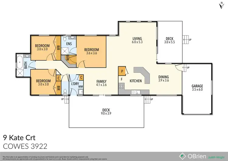 Floorplan of Homely house listing, 9 Kate Court, Cowes VIC 3922