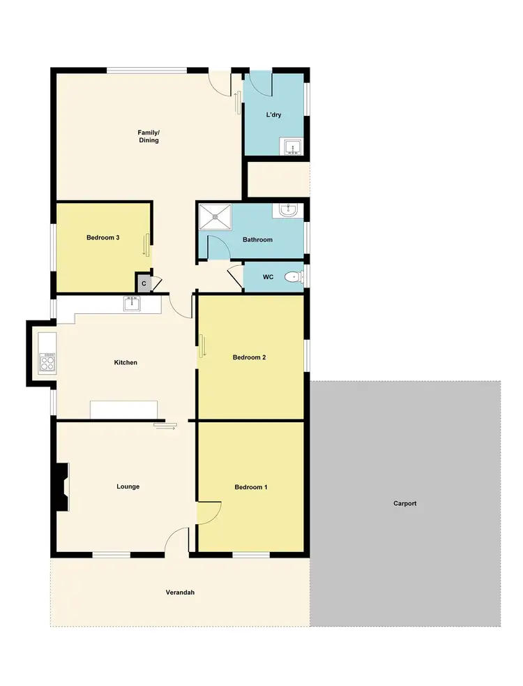Floorplan of Homely house listing, 188 Railway Street, Maryborough VIC 3465