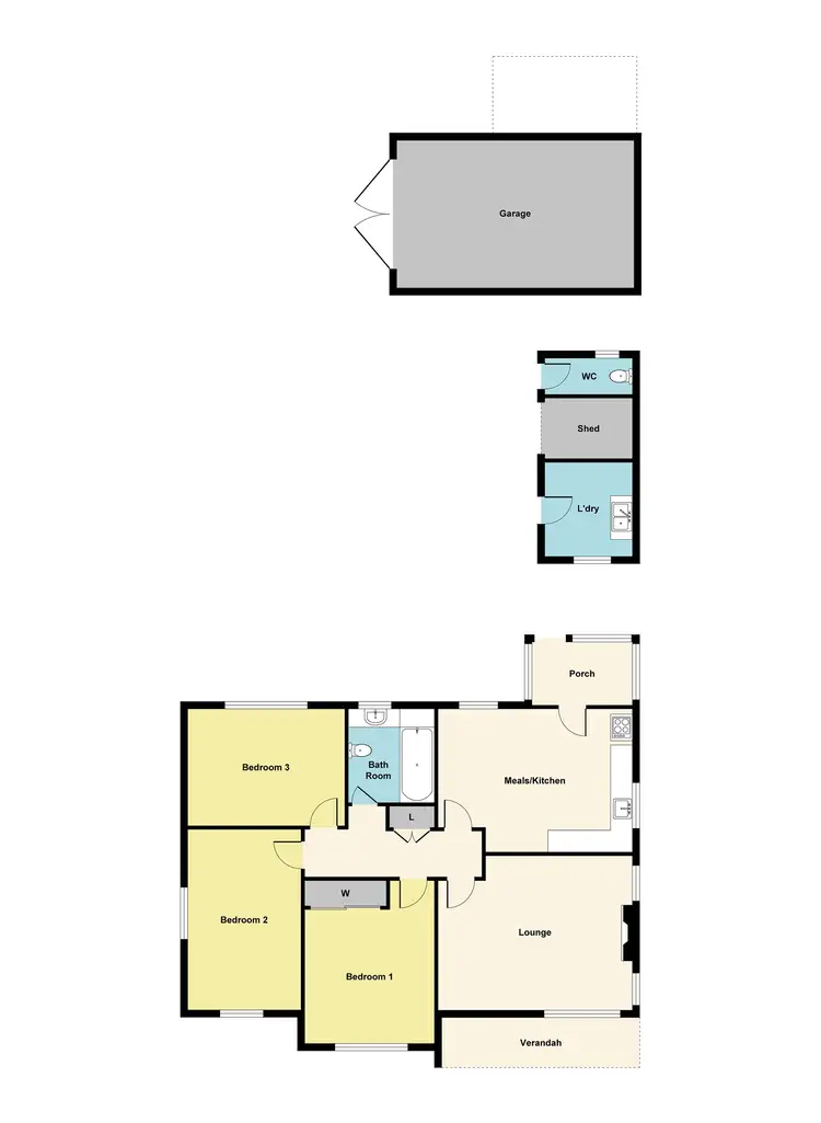 Floorplan of Homely house listing, 78 Gillies Street, Maryborough VIC 3465