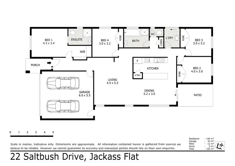 Floorplan of Homely house listing, 22 Saltbush Street, Jackass Flat VIC 3556