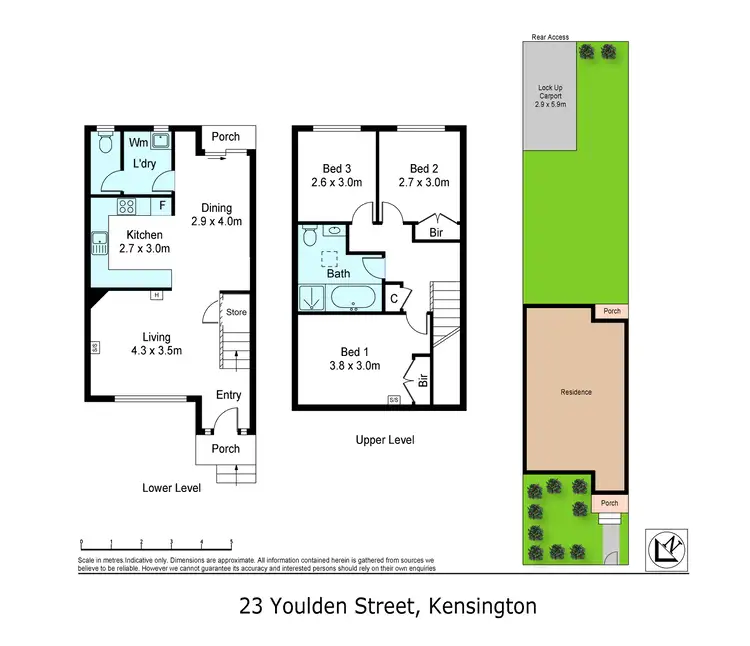 Floorplan of Homely house listing, 23 Youlden Street, Kensington VIC 3031