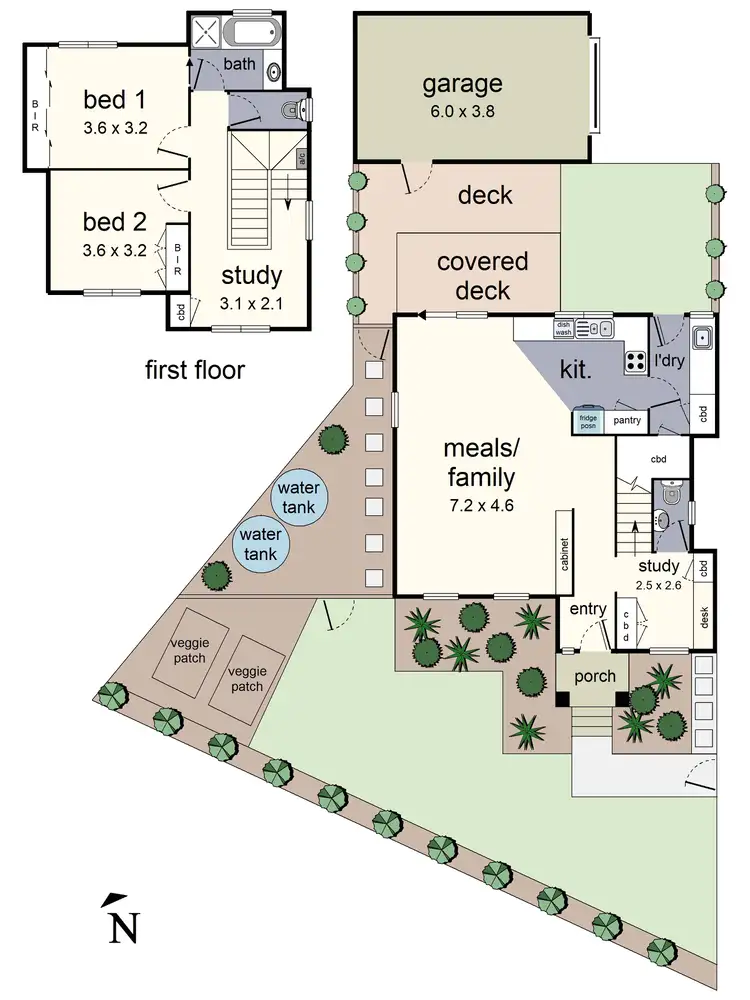 Floorplan of Homely house listing, 2 Evie Close, Lilydale VIC 3140