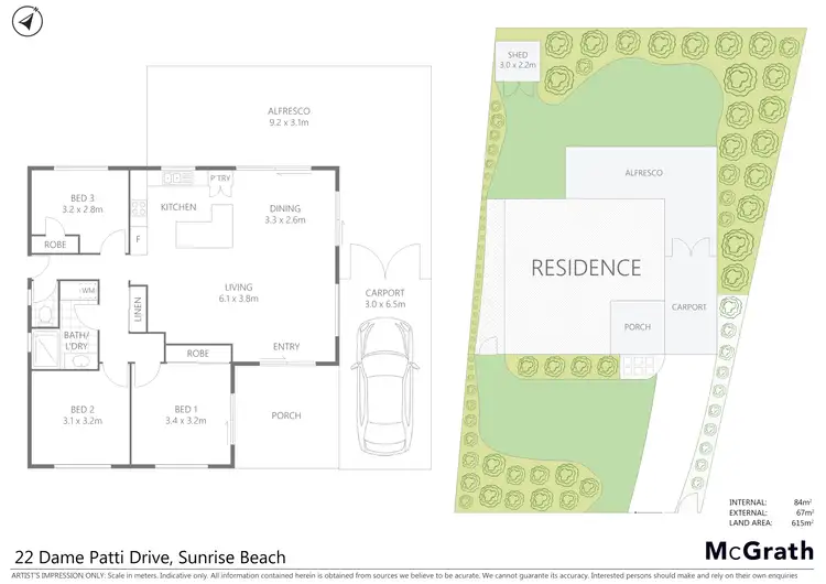 Floorplan of Homely house listing, 22 Dame Patti Drive, Sunrise Beach QLD 4567