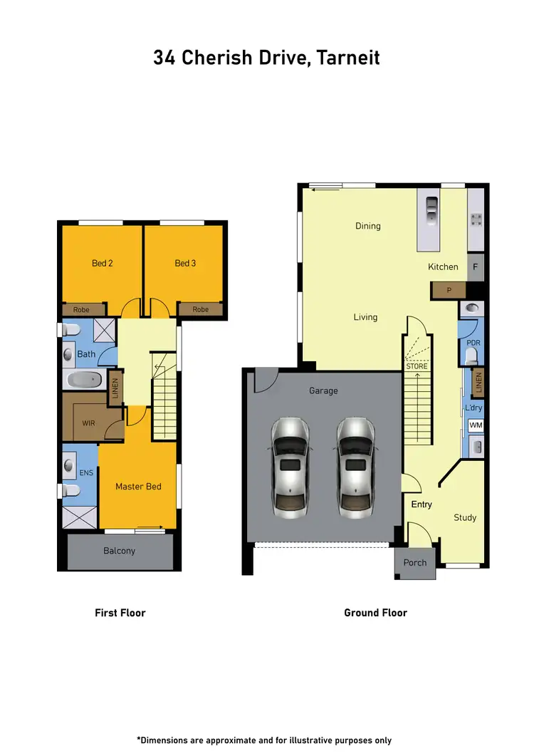 Floorplan of Homely house listing, 34 Cherish Drive, Tarneit VIC 3029