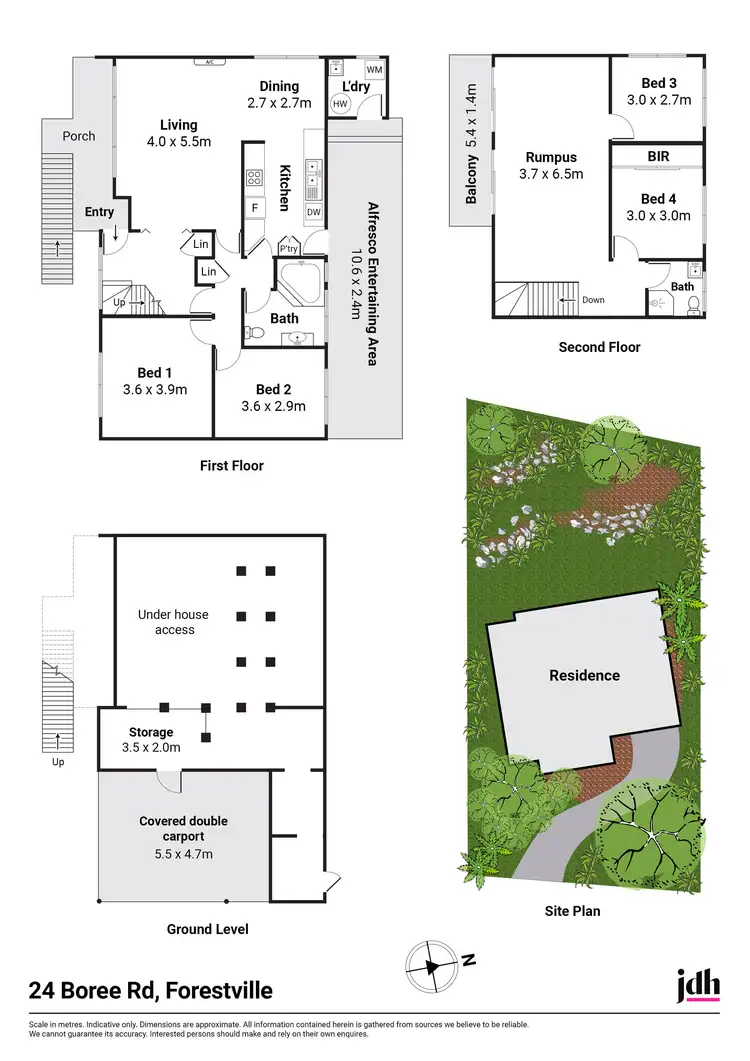 Floorplan of Homely house listing, 24 Boree Road, Forestville NSW 2087