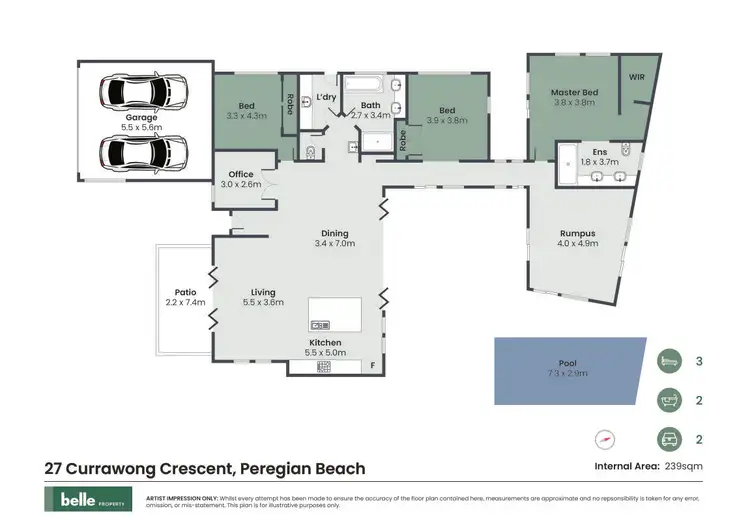 Floorplan of Homely house listing, 27 Currawong Crescent, Peregian Beach QLD 4573