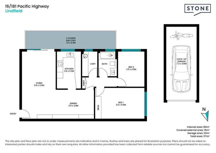 Floorplan of Homely apartment listing, 16/181 Pacific Highway, Lindfield NSW 2070