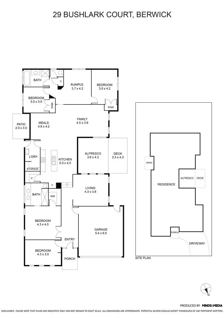 Floorplan of Homely house listing, 29 Bushlark Court, Berwick VIC 3806