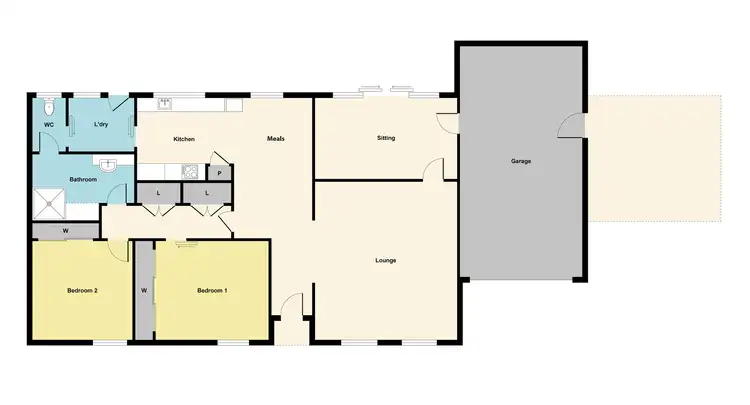 Floorplan of Homely house listing, 2/75 Gillies Street, Maryborough VIC 3465